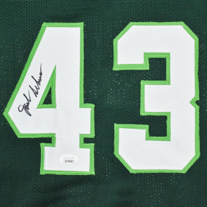 Jack Sikma Signed Milwaukee Green Basketball Jersey (JSA) — RSA