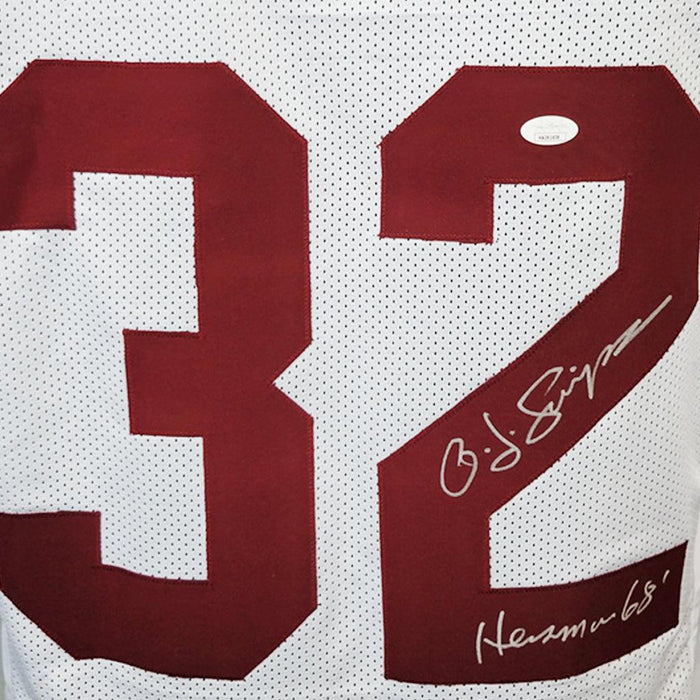 O.J Simpson Signed USC Trojans Jersey Triple Inscribed Heisman JSA