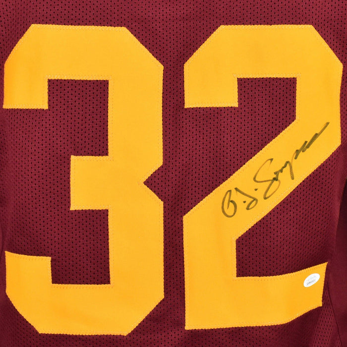 RSA OJ Simpson Signed College-Edition White Football Jersey (JSA)