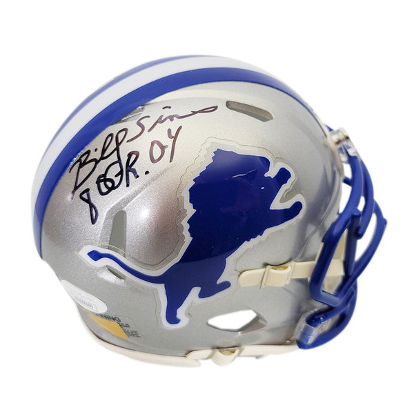 Billy Sims Signed Detroit Lions Flash Speed Mini Football Helmet (JSA) — RSA