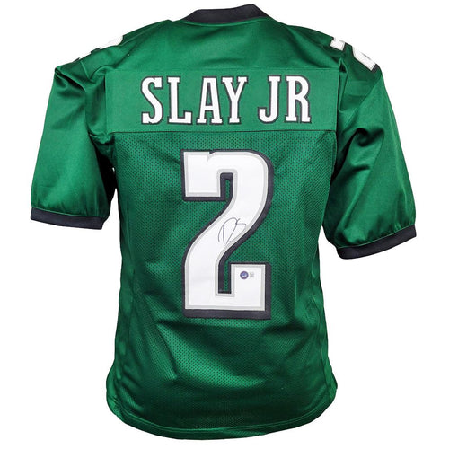 RSA Darius Slay Jr. Signed Philadelphia Green Football Jersey (Beckett)