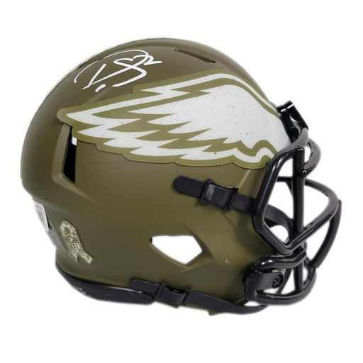 Brandon Graham Signed Eagles Salute To Service Mini Speed Helmet