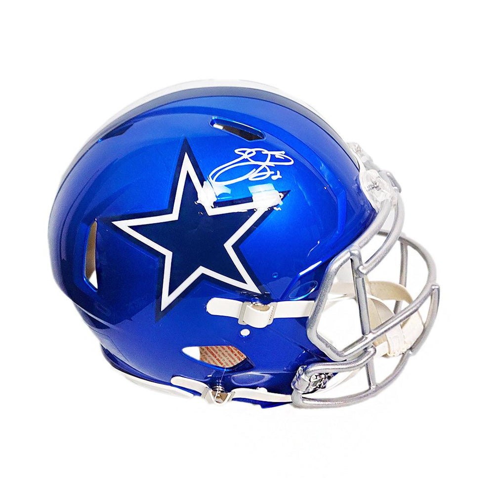 Emmitt Smith Signed Dallas Cowboys Authentic Flash Speed Full-Size Football Helmet (Beckett) - RSA