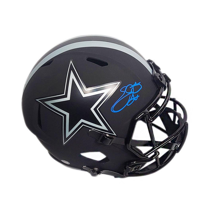 Emmitt Smith Signed Dallas Cowboys Eclipse Speed Full-Size Replica Football Helmet (Beckett) - RSA