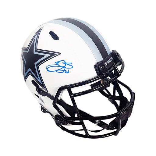 Emmitt Smith Signed Dallas Cowboys Lunar Eclipse Speed Full-Size Replica Football Helmet (Beckett) - RSA