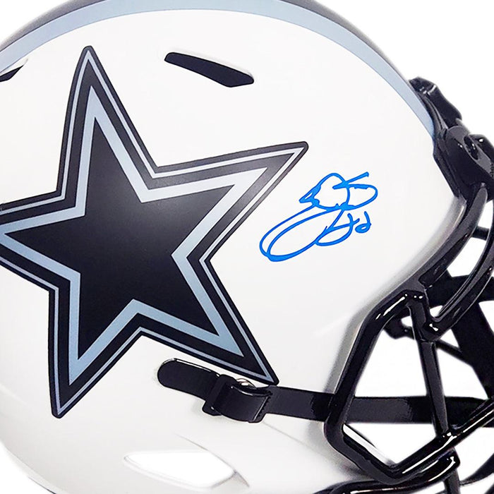 Emmitt Smith Signed Dallas Cowboys Lunar Eclipse Speed Full-Size Replica Football Helmet (Beckett) - RSA