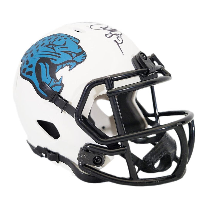 Jacksonville Jaguars Lunar White Revolution Speed Mini Football Helmet