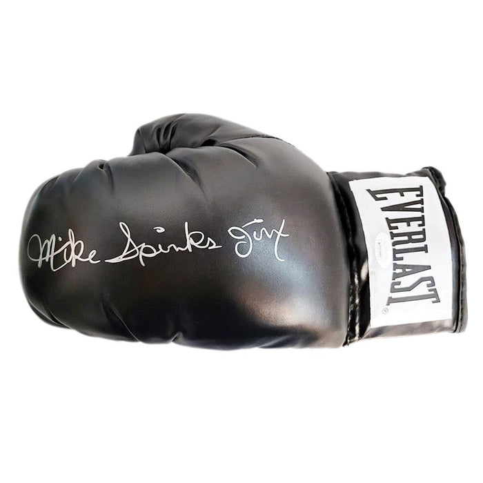 Michael Spinks "Jinx" Autographed Boxing Glove Black (JSA) - RSA