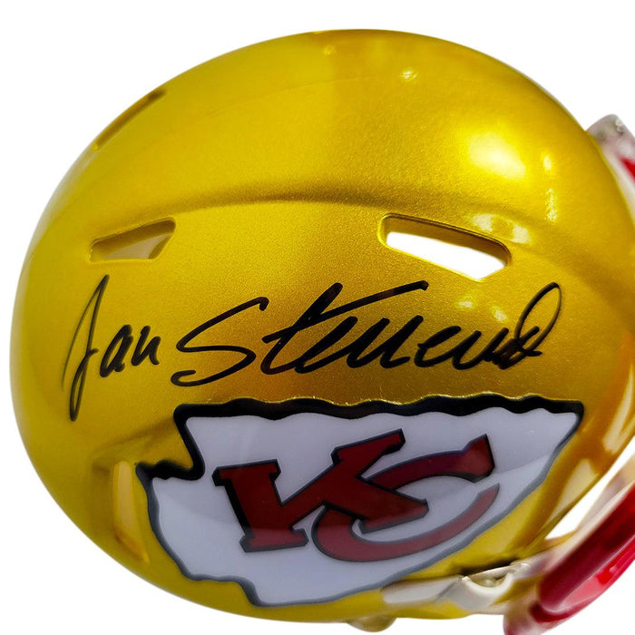 Jan Stenerud Signed Kansas City Chiefs Speed Mini Replica Football Helmet  (JSA)