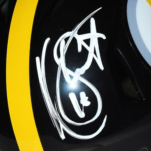 TJ Watt Signed Pittsburgh Steelers Camo Speed Mini Football Helmet (Be — RSA