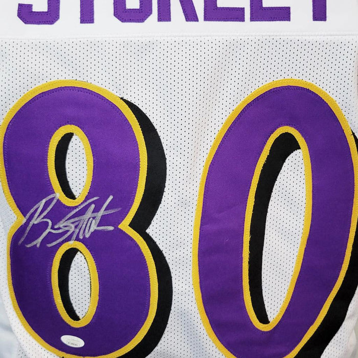 Brandon Stokley Signed Baltimore White Football Jersey (JSA) - RSA