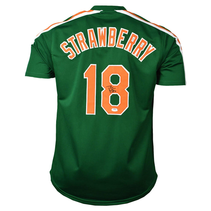 Darryl Strawberry Signed New York St. Patricks Day Jersey (PSA)