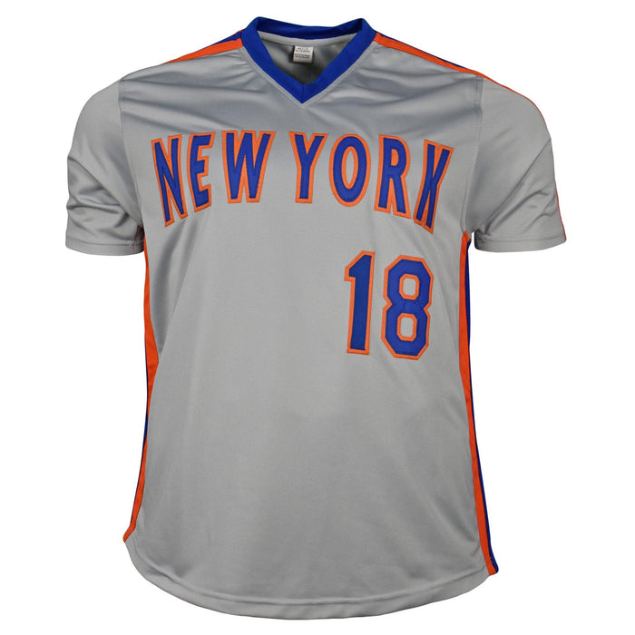 Darryl Strawberry Signed New York Gray Baseball Jersey (PSA) — RSA