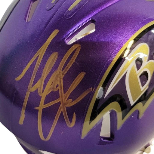 Terrell Suggs Signed Baltimore Ravens Lunar Eclipse Speed Mini Replica — RSA