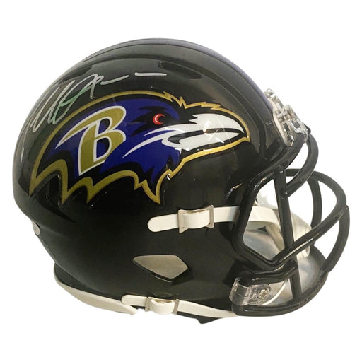Terrell Suggs Signed Baltimore Ravens Speed Mini Replica Football Helmet (JSA) - RSA