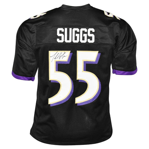 Terrell Suggs Signed Baltimore Black Football Jersey (JSA) - RSA
