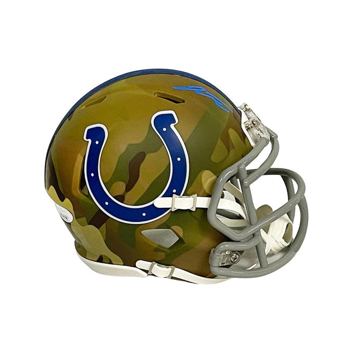 Indianapolis Colts Mini Replica Football Helmet Signed by Jonathan