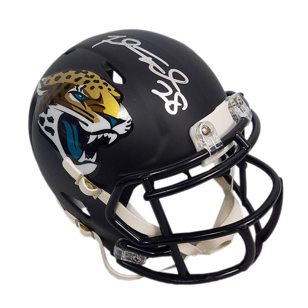 jacksonville jaguars mini helmet with Fred Taylor autograph with case