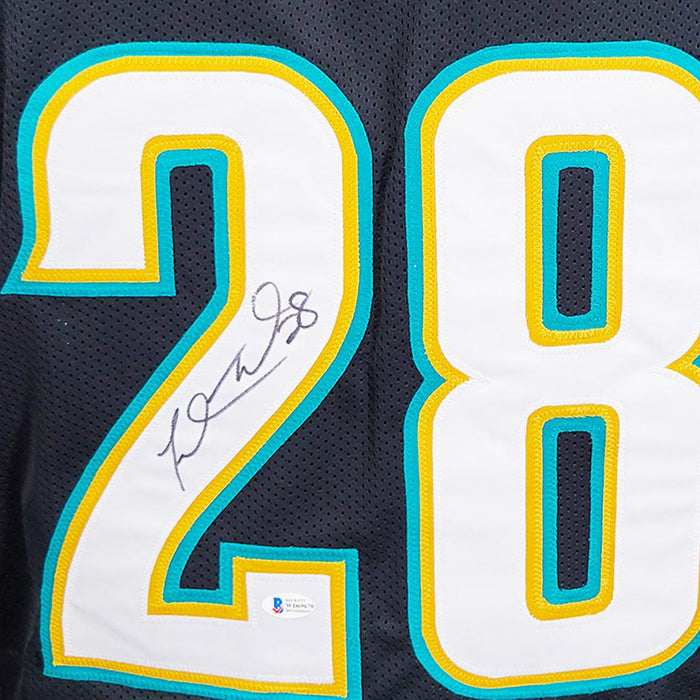 Fred Taylor Signed Jacksonville Black Football Jersey (Beckett) - RSA