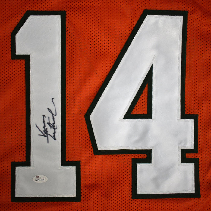 Vinny Testaverde Signed College-Edition Orange Football Jersey (JSA) - RSA