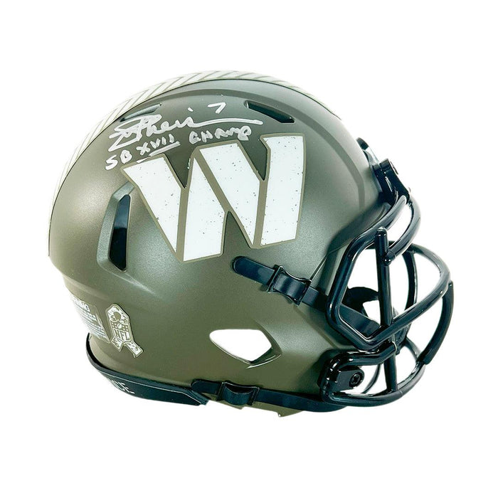 Washington Commanders Helmets, Commanders Signed Helmet