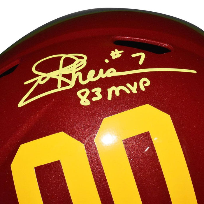 Joe Theismann Signed 83 MVP Inscription Washington