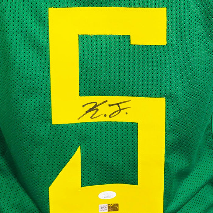 Kayvon Thibodeaux Signed Oregon College Green Football Jersey (JSA) - RSA