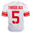 Kayvon Thibodeaux Signed New York White Football Jersey (JSA) - RSA