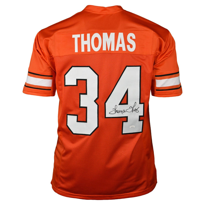 Thurman Thomas Signed College-Edition Orange Football Jersey (Beckett ) - RSA