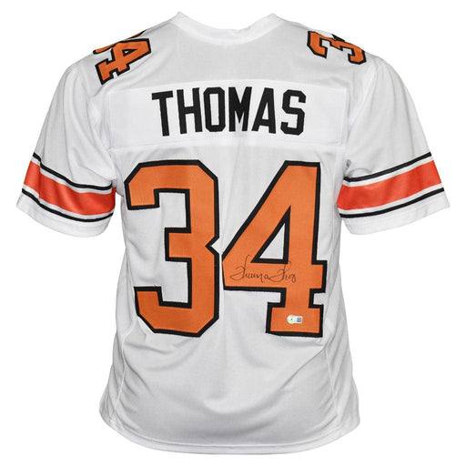 Thurman Thomas Autographed Oklahoma State White Speed Mini Helmet-Beck –  The Jersey Source