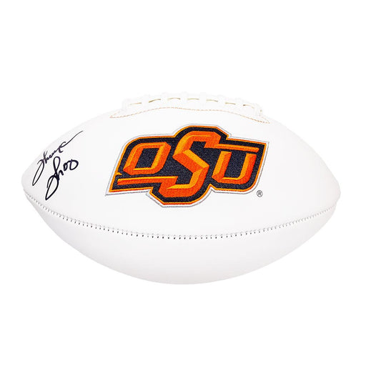 Thurman Thomas Autographed Oklahoma State White Speed Mini Helmet-Beck –  The Jersey Source