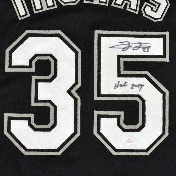 Framed Frank Thomas Chicago White Sox Autographed Black Mitchell & Ness  Authentic Jersey