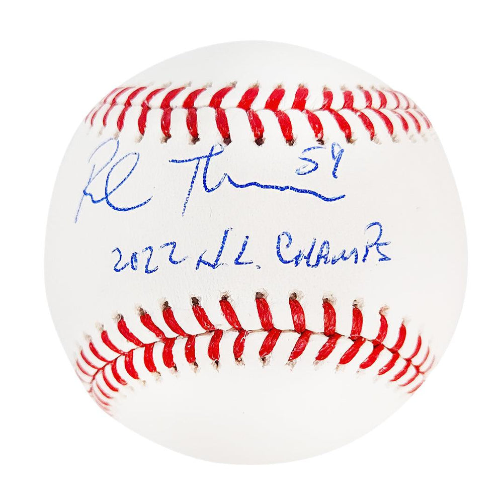 Rob Thomson Signed 2022 NL Champs Inscription Rawlings Official Major League Baseball (Beckett) - RSA