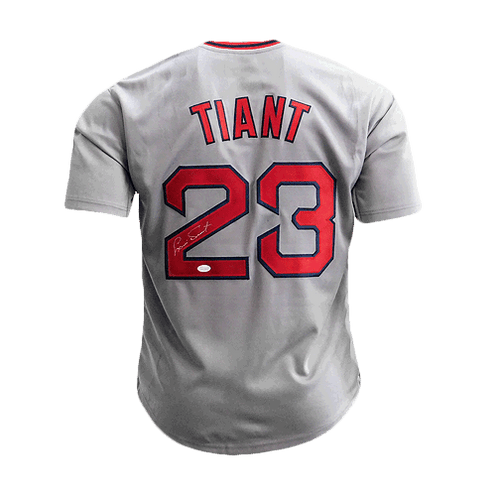 Luis Tiant Signed Boston Strong Boston White Baseball Jersey (JSA)