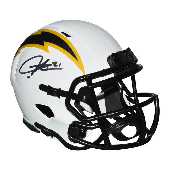 LADAINIAN TOMLINSON AUTOGRAPHED CHARGERS LUNAR ECLIPSE MINI HELMET