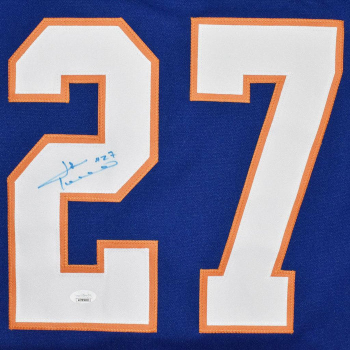 John Tonelli Signed New York Blue Hockey Jersey (JSA) - RSA