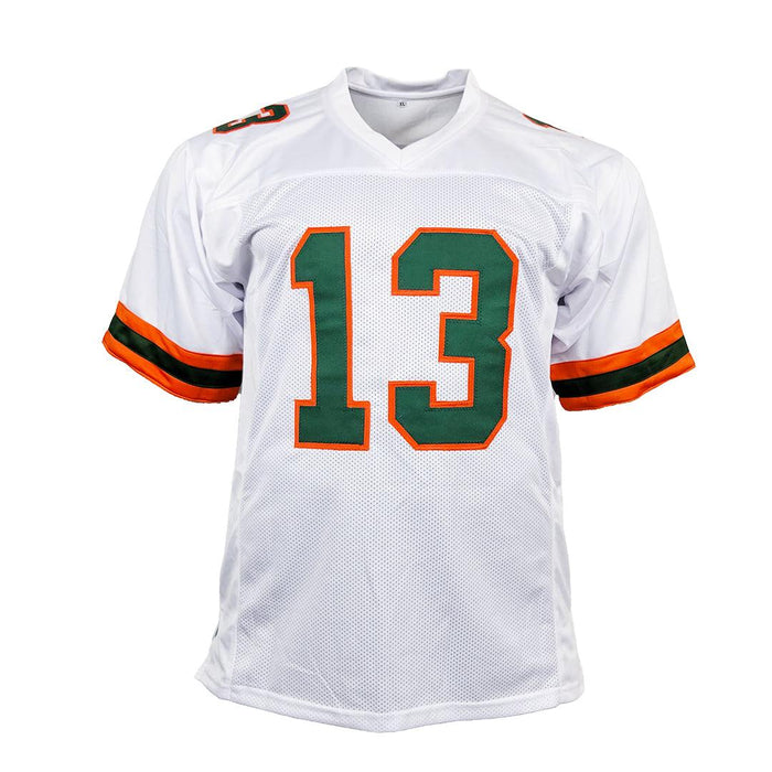 Gino Torretta Autographed/Signed shops Jersey Miami Hurricanes