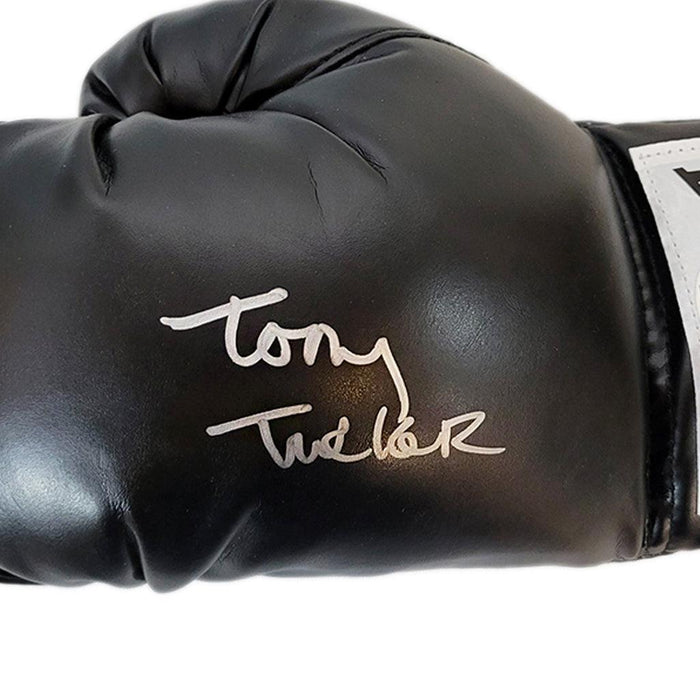 Tony Tucker Autographed Boxing Glove Black (JSA) - RSA