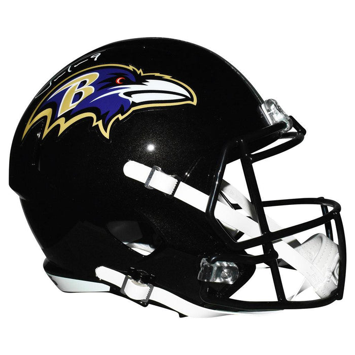 Justin Tucker Autographed Baltimore Ravens 2024 Speed Mini Football Helmet (Beckett)