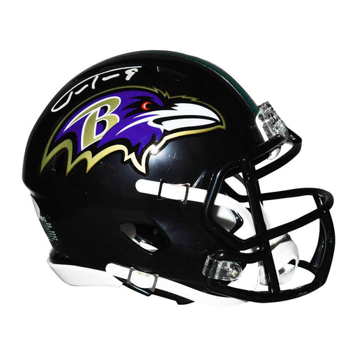 Ray Lewis Autographed Baltimore Ravens Camo Replica Full-Size Football  Helmet - BAS (White Ink)