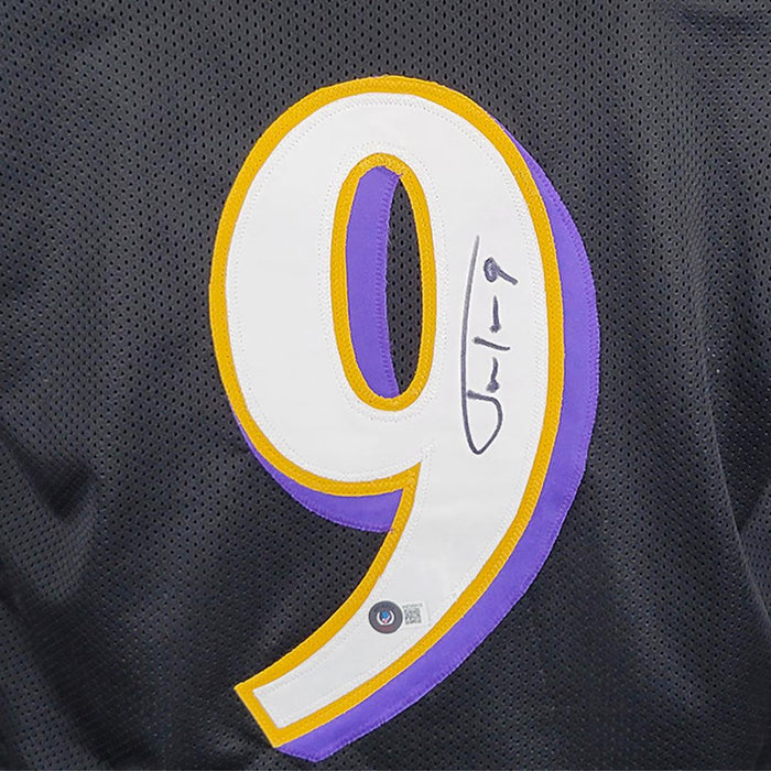 Justin Tucker Signed Baltimore Pro Color Rush Football Jersey (JSA) — RSA