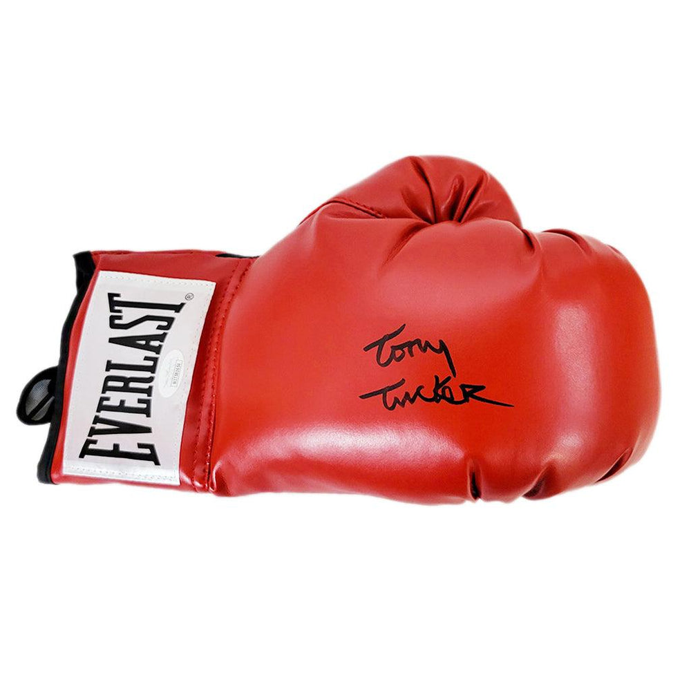 Tony Tucker Autographed Boxing Glove Red (JSA) - RSA