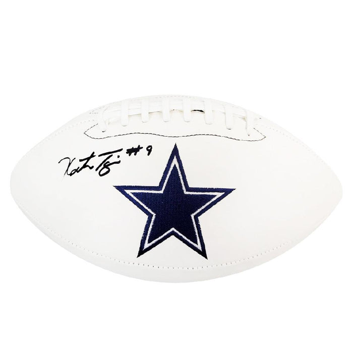 KaVontae Turpin Signed Dallas Cowboys Official NFL Team Logo White Football (JSA) - RSA