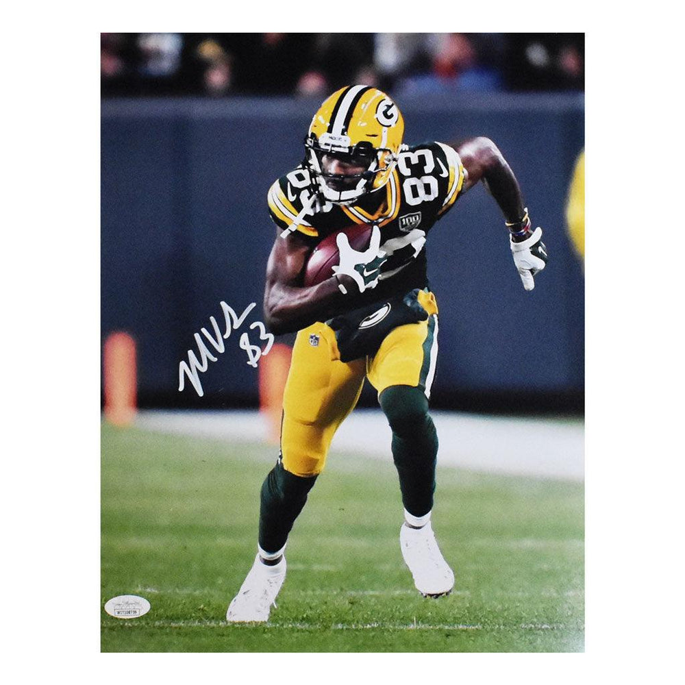 Marquez Valdes-Scantling Signed Green Bay Packers 11x14 Sprinting Photo (JSA) - RSA