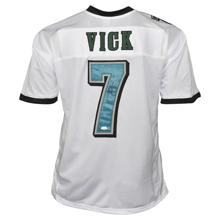 Michael Vick Signed Silver Ink Philadelphia Pro White Football Jersey — RSA