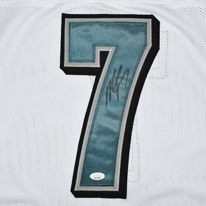 Michael Vick Signed Silver Ink Philadelphia Pro White Football Jersey — RSA