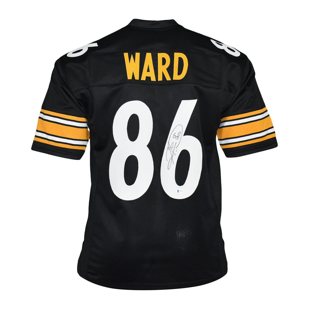 RSA Hines Ward Signed Pro-Edition Black Football Jersey (Beckett)