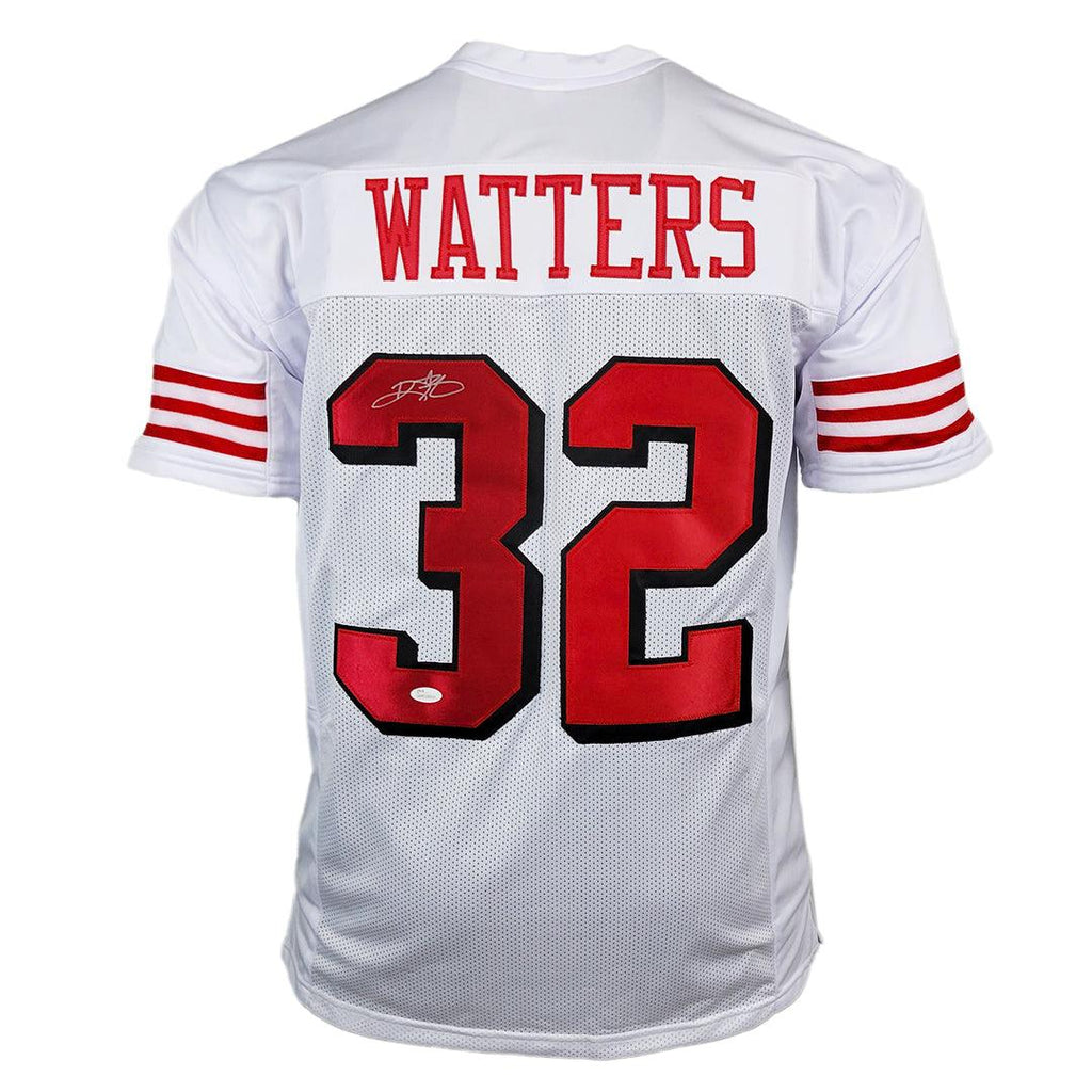 RSA Ricky Watters Signed San Francisco Red Football Jersey (JSA)