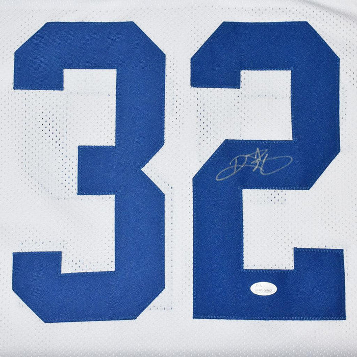 RSA Ricky Watters Autographed Pro Style Football Jersey Blue (JSA)