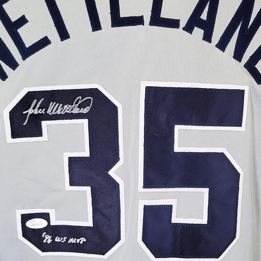 John Wetteland Signed 96 WS MVP Inscription New York Grey Baseball Jersey (JSA) - RSA